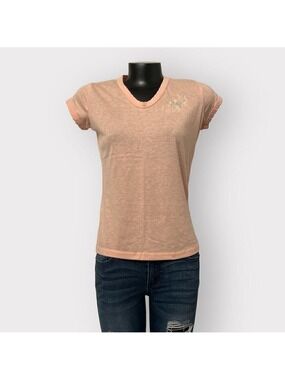 Elizabeth Adams Sport NEW VINTAGE Single Stitch Tee sz S Pastel Embroidery Shirt